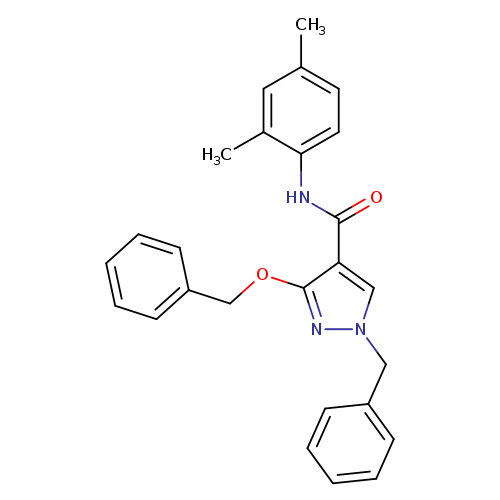 1-benzyl-3-(benzyloxy)-N-(2,4-dimethylphenyl)-1H-pyrazole-4-carboxamide