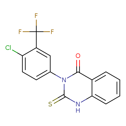 3-[4-chloro-3-(trifluoromethyl)phenyl]-2-sulfanylidene-1,2,3,4-tetrahydroquinazolin-4-one