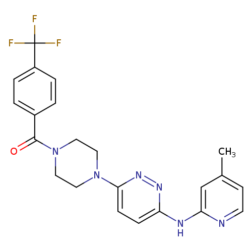 N-(4-methylpyridin-2-yl)-6-{4-[4-(trifluoromethyl)benzoyl]piperazin-1-yl}pyridazin-3-amine