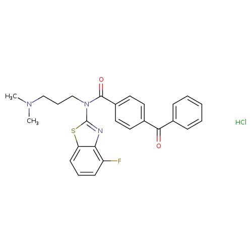 4-benzoyl-N-[3-(dimethylamino)propyl]-N-(4-fluoro-1,3-benzothiazol-2-yl)benzamide hydrochloride