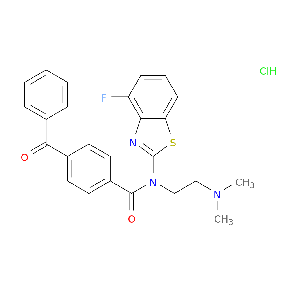 4-benzoyl-N-[2-(dimethylamino)ethyl]-N-(4-fluoro-1,3-benzothiazol-2-yl)benzamide hydrochloride