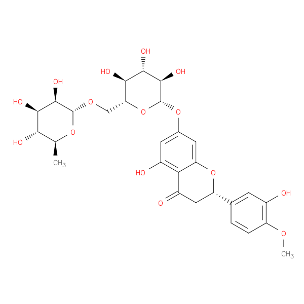 (s)-7-[[6-o-(6-deoxy-alpha-l-mannopyranosyl)-beta-d-glucopyranosyl]oxy]-2,3-dihydro-5-hydroxy-2-(3-hydroxy-4-methoxyphenyl)-4h-1-benzopyran-4-one