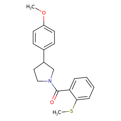 3-(4-methoxyphenyl)-1-[2-(methylsulfanyl)benzoyl]pyrrolidine