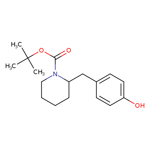 tert-butyl2-[(4-hydroxyphenyl)methyl]piperidine-1-carboxylate