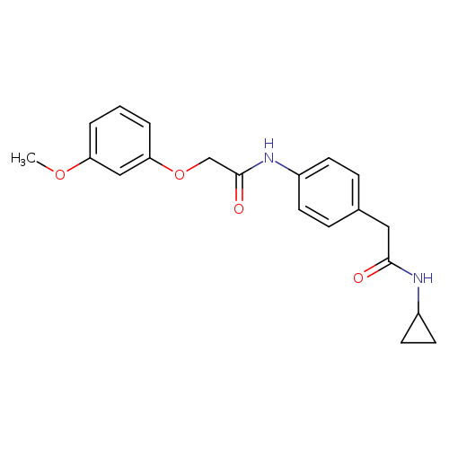 N-{4-[(cyclopropylcarbamoyl)methyl]phenyl}-2-(3-methoxyphenoxy)acetamide