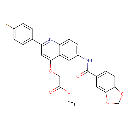 methyl 2-{[6-(2H-1,3-benzodioxole-5-amido)-2-(4-fluorophenyl)quinolin-4-yl]oxy}acetate