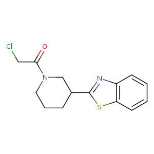 1-[3-(1,3-benzothiazol-2-yl)piperidin-1-yl]-2-chloroethan-1-one