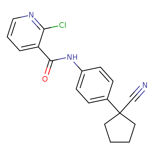 3-PyridinecarboxaMide, 2-chloro-N-[4-(1-cyanocyclopentyl)phenyl]