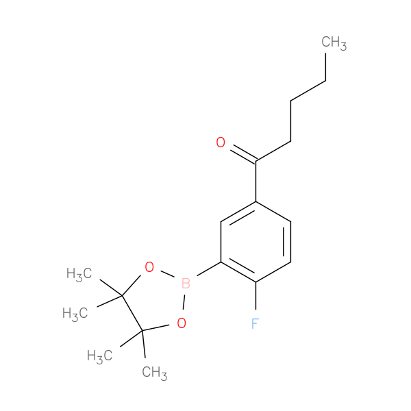 2-Fluoro-5-pentanoylphenylboronic acid, pinacol ester
