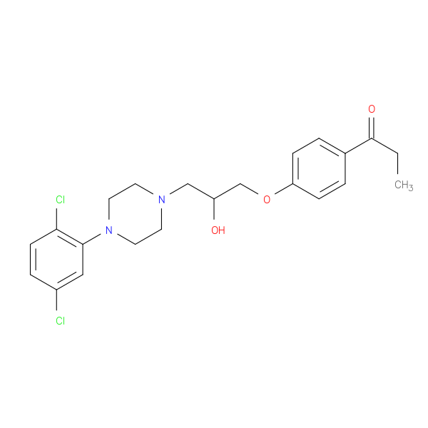 1-(4-{3-[4-(2,5-dichlorophenyl)piperazin-1-yl]-2-hydroxypropoxy}phenyl)propan-1-one
