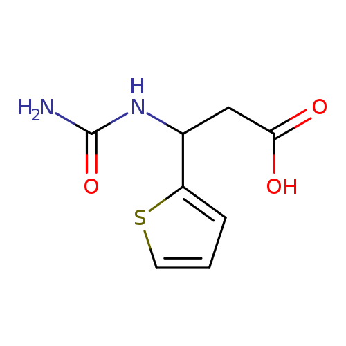 3-(carbamoylamino)-3-(thiophen-2-yl)propanoic acid