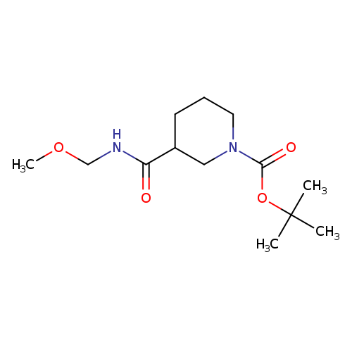 1-Piperidinecarboxylic acid, 3-[(methoxymethylamino)carbonyl]-, 1,1-dimethylethyl ester