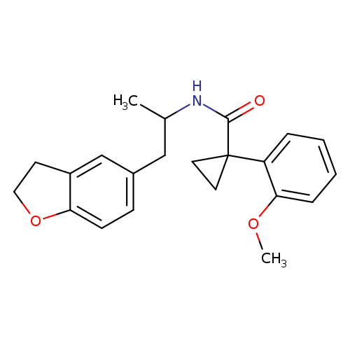 N-[1-(2,3-dihydro-1-benzofuran-5-yl)propan-2-yl]-1-(2-methoxyphenyl)cyclopropane-1-carboxamide