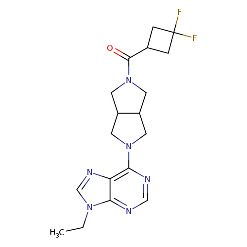 6-[5-(3,3-difluorocyclobutanecarbonyl)-octahydropyrrolo[3,4-c]pyrrol-2-yl]-9-ethyl-9H-purine