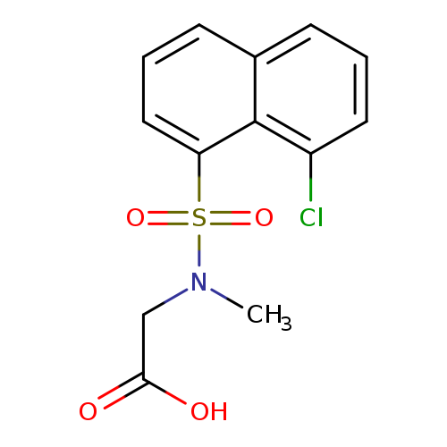 N-[(8-Chloro-1-naphthyl)sulfonyl]-n-methylglycine