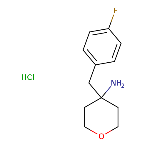 4-[(4-fluorophenyl)methyl]oxan-4-amine hydrochloride