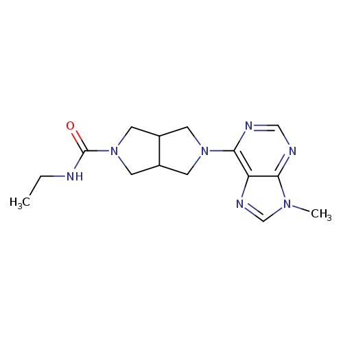 N-ethyl-5-(9-methyl-9H-purin-6-yl)-octahydropyrrolo[3,4-c]pyrrole-2-carboxamide
