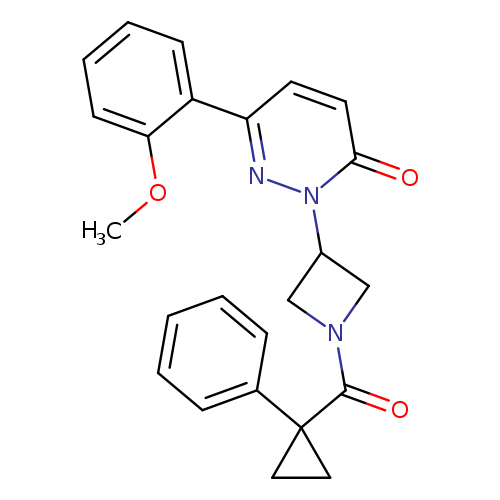 6-(2-methoxyphenyl)-2-[1-(1-phenylcyclopropanecarbonyl)azetidin-3-yl]-2,3-dihydropyridazin-3-one