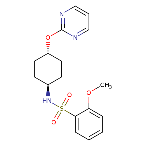 2-methoxy-N-[(1r,4r)-4-(pyrimidin-2-yloxy)cyclohexyl]benzene-1-sulfonamide