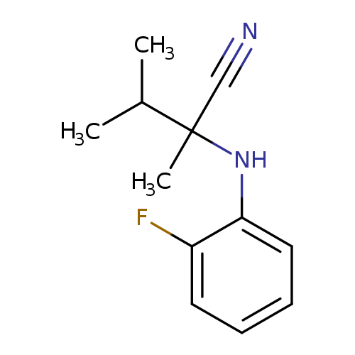 2-[(2-fluorophenyl)amino]-2,3-dimethylbutanenitrile