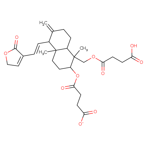 14-deoxy-11,12-didehydroandrographolide 3,19-disuccinate