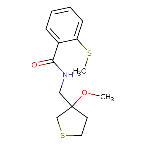 N-[(3-methoxythiolan-3-yl)methyl]-2-(methylsulfanyl)benzamide