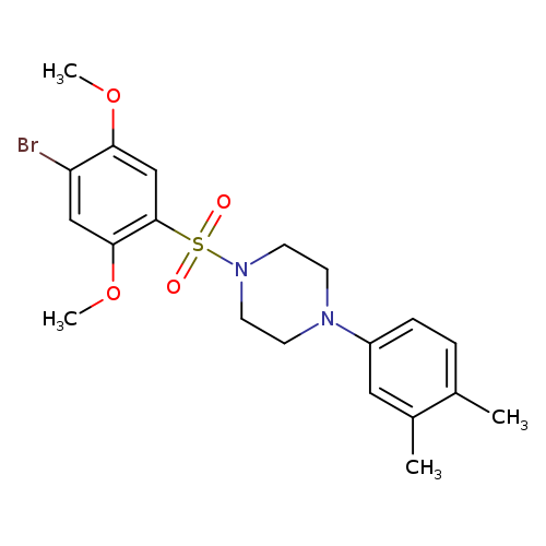 1-(4-bromo-2,5-dimethoxybenzenesulfonyl)-4-(3,4-dimethylphenyl)piperazine