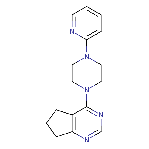 1-{5H,6H,7H-cyclopenta[d]pyrimidin-4-yl}-4-(pyridin-2-yl)piperazine