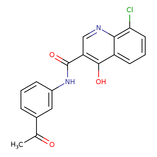 N-(3-acetylphenyl)-8-chloro-4-hydroxyquinoline-3-carboxamide