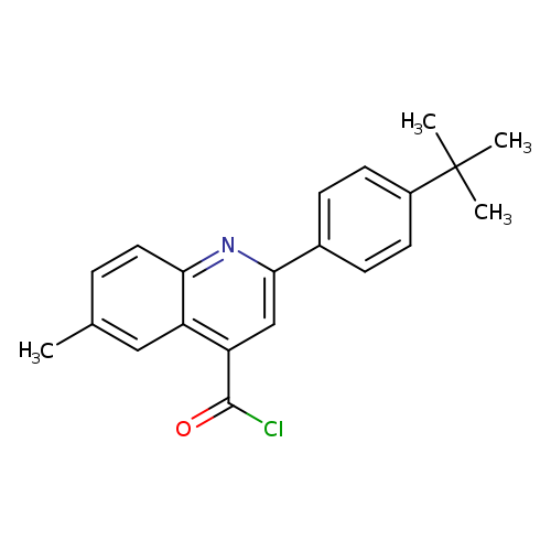 2-(4-tert-Butylphenyl)-6-methylquinoline-4-carbonyl chloride