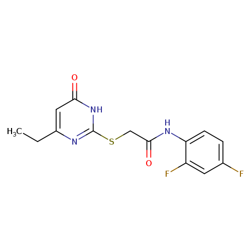 N-(2,4-difluorophenyl)-2-[(4-ethyl-6-oxo-1,6-dihydropyrimidin-2-yl)sulfanyl]acetamide