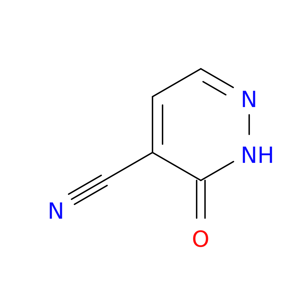 3-oxo-2,3-dihydropyridazine-4-carbonitrile