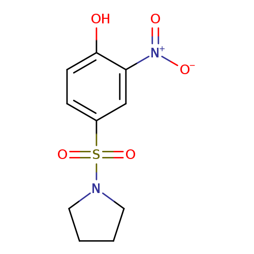 2-nitro-4-(pyrrolidine-1-sulfonyl)phenol