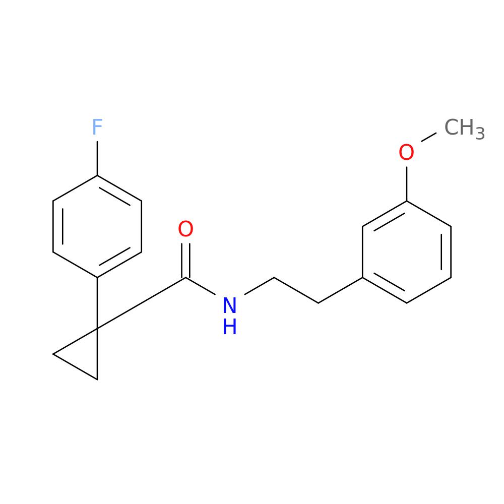 1-(4-fluorophenyl)-N-[2-(3-methoxyphenyl)ethyl]cyclopropane-1-carboxamide