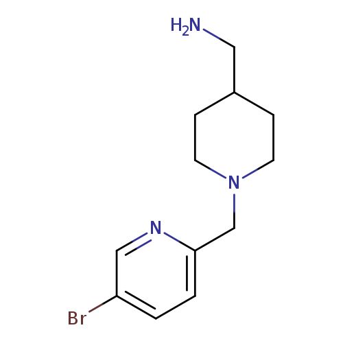 (1-[(5-Bromopyridin-2-yl)methyl]piperidin-4-yl)methanamine
