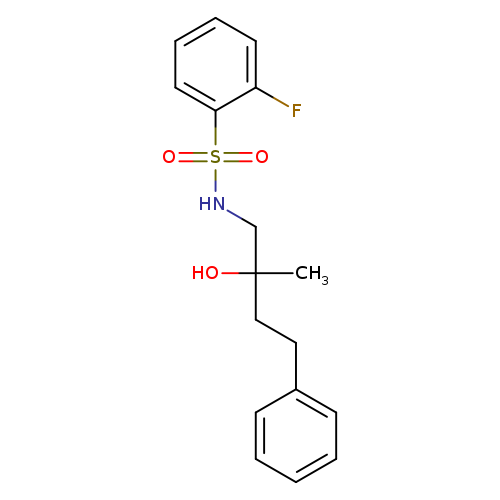 2-fluoro-N-(2-hydroxy-2-methyl-4-phenylbutyl)benzene-1-sulfonamide