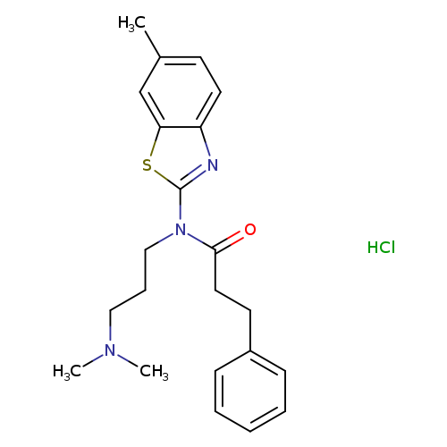 N-[3-(dimethylamino)propyl]-N-(6-methyl-1,3-benzothiazol-2-yl)-3-phenylpropanamide hydrochloride