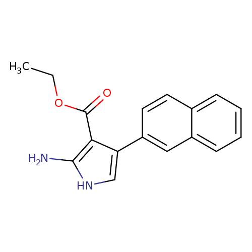 Ethyl 2-amino-4-(naphthalen-2-yl)-1H-pyrrole-3-carboxylate