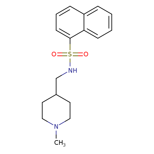 N-[(1-methylpiperidin-4-yl)methyl]naphthalene-1-sulfonamide
