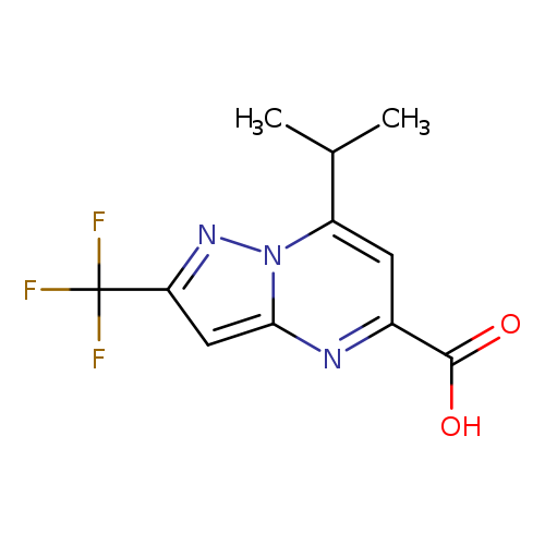 7-Isopropyl-2-(trifluoromethyl)pyrazolo[1,5-a]pyrimidine-5-carboxylic acid
