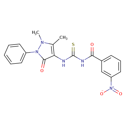 3-(1,5-dimethyl-3-oxo-2-phenyl-2,3-dihydro-1H-pyrazol-4-yl)-1-(3-nitrobenzoyl)thiourea