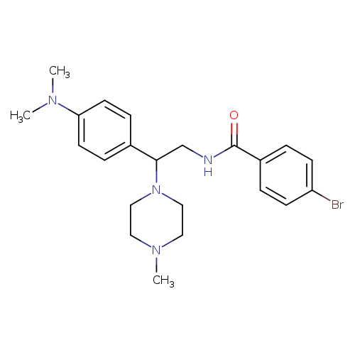 4-bromo-N-{2-[4-(dimethylamino)phenyl]-2-(4-methylpiperazin-1-yl)ethyl}benzamide