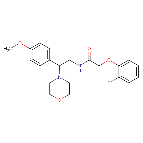 2-(2-fluorophenoxy)-N-[2-(4-methoxyphenyl)-2-(morpholin-4-yl)ethyl]acetamide