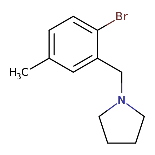 1-[(2-Bromo-5-methylphenyl)methyl]-pyrrolidine