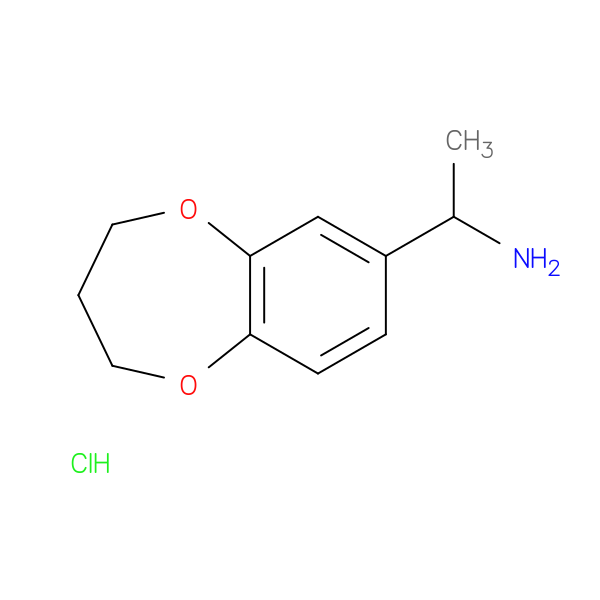1-(3,4-dihydro-2H-1,5-benzodioxepin-7-yl)ethan-1-amine hydrochloride