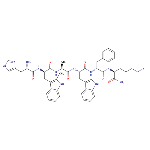L-Lysinamide, L-histidyl-2-methyl-D-tryptophyl-L-alanyl-L-tryptophyl-D-phenylalanyl-
