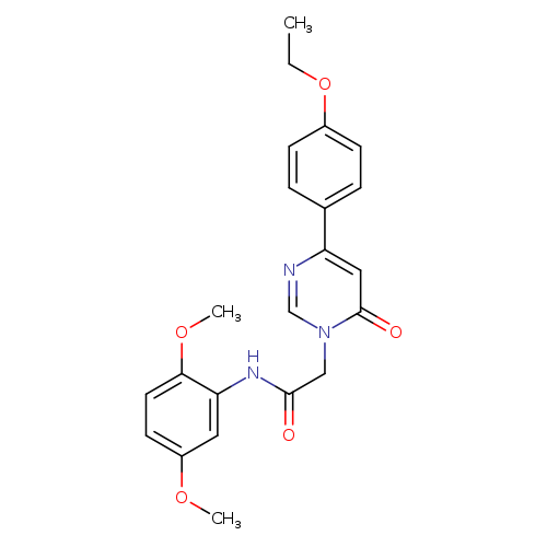 N-(2,5-dimethoxyphenyl)-2-[4-(4-ethoxyphenyl)-6-oxo-1,6-dihydropyrimidin-1-yl]acetamide