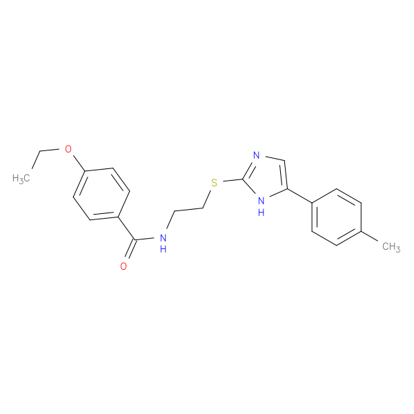 4-ethoxy-N-(2-{[5-(4-methylphenyl)-1H-imidazol-2-yl]sulfanyl}ethyl)benzamide