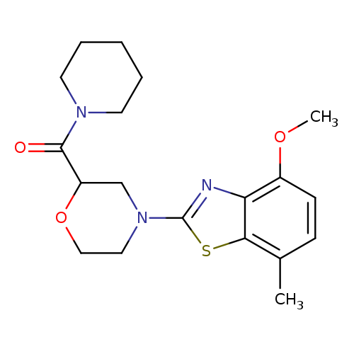 4-methoxy-7-methyl-2-[2-(piperidine-1-carbonyl)morpholin-4-yl]-1,3-benzothiazole