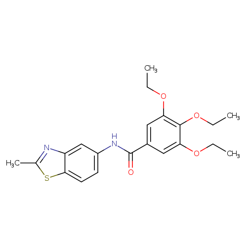 3,4,5-triethoxy-N-(2-methyl-1,3-benzothiazol-5-yl)benzamide